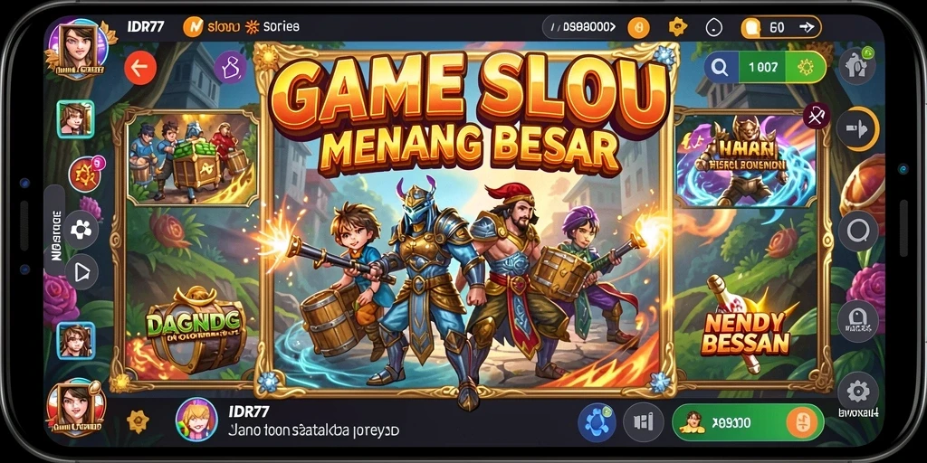 Screenshot utama IDR77 menampilkan gameplay seru dari mesin slot.