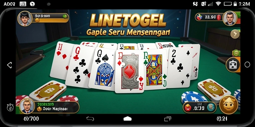 Tampilan gameplay seru dalam permainan Gaple LINETOGEL.