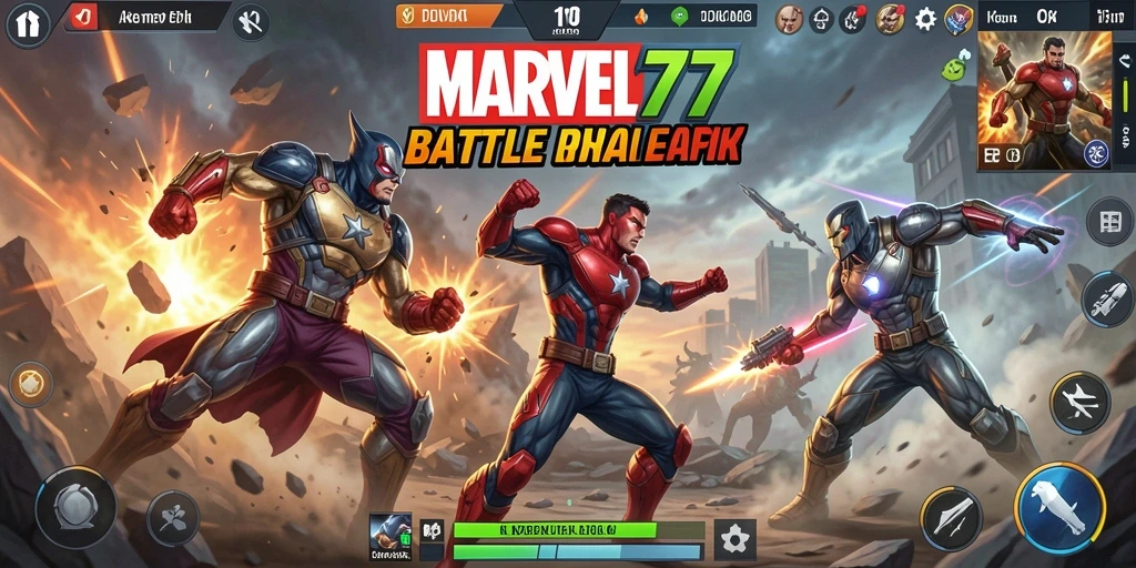 Tampilan gameplay MARVEL77 yang menegangkan dalam mode Battle Royale.