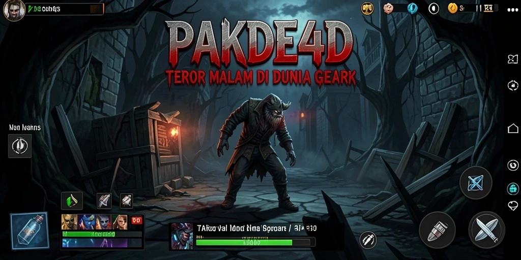 Tampilan gameplay PAKDE4D yang mencekam dan penuh ketegangan.