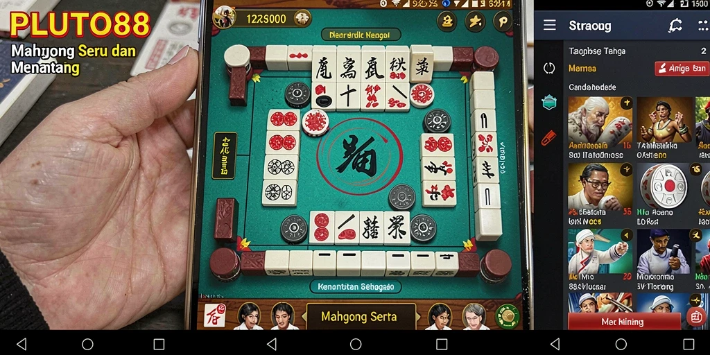 Tampilan gameplay Mahjong di PLUTO88 yang menarik dan interaktif.