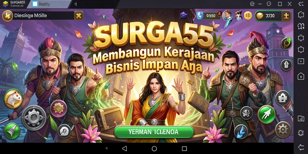 Gameplay menarik dari SURGA55 yang menantang pemain menjadi pengusaha sukses.
