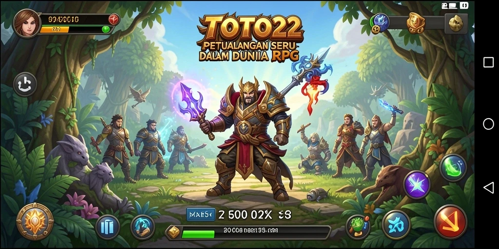 Tangkapan layar dari gameplay TOTO22 yang menampilkan pertarungan RPG yang mendebarkan.