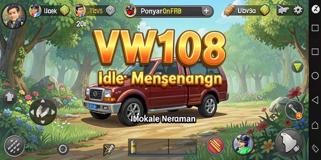 Tampilan gameplay VW108 yang menarik dan penuh warna.