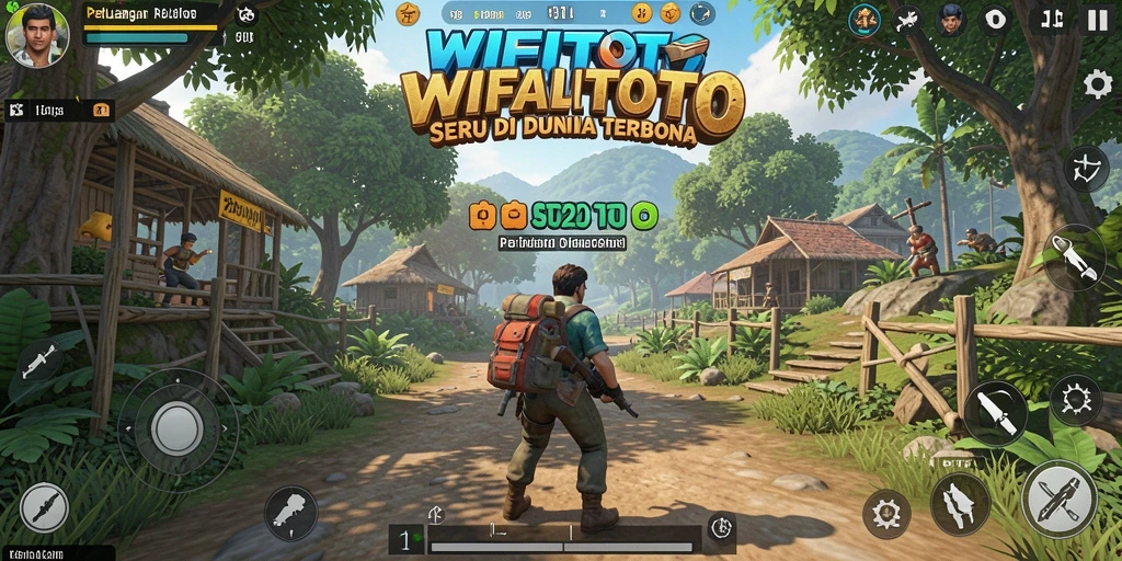 Tangkapan layar dari gameplay seru WIFITOTO yang menampilkan petualangan di dunia terbuka.